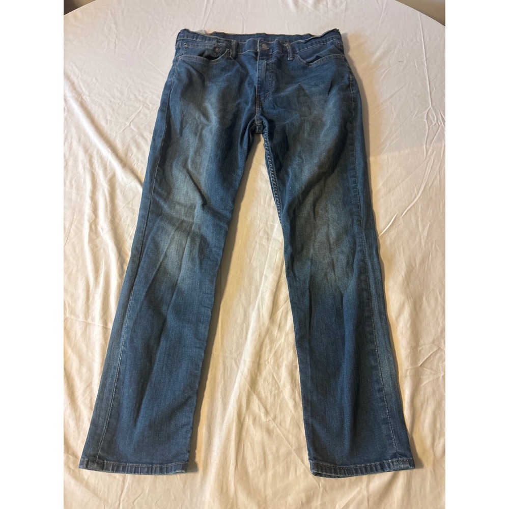 Levis 511 Slim Fit Jeans Mens 38x32 Blue Excellent Medium Wash Denim Pants